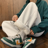 Foesce Plus Size 8XL-M Winter Warm Fleece Pants Men Lambswool Thick Casual Thermal Sweatpants Male Fashion Loose Joggers Trousers