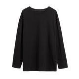 Foesce Men Harajuku Graphic T Shirts Mens Long Sleeve Oversized Tshirts Male Korean Fashions Cotton Plus Size White Tee