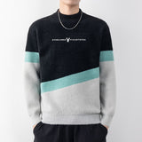 Foesce New Winter Brand Fashion Mink Cashmere Sweater Men High Quality Casual Knitted Pullovers Male Thick Warm Slim Fit Sweaters
