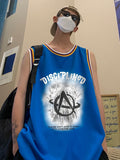 American Basketball Vest Men's Ins Trend Summer Loose Punk Sports Fitness Vest Cotton Breathable Mesh Sleeveless T-shirt