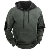 Vintage Men's Hoodies Winter Clothing Loose Casual American Western Cowboy Costume Streetwear Oversized Hoodie Man's Sweatshirt