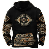Vintage Indian Style Men's Hoodie Hooded Sweatshirt Unisex Harajuku Pullover New Jacket Oversized Casual Streetwear Tops