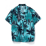 Vintage Graphic Printed Short Sleeve Beach Clothes Mens Shirt 2023 Spring Summer Casual Loose Buttoned Lapel Men Shirt Cardigans