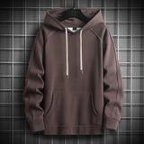 Japan Style Casual O-Neck Spring Autumn Print Hoodie Sweatshirt Men'S Thick Fleece Hip Hop High Streetwear Clothes