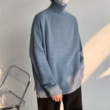 Winter Turtleneck Sweater Men Warm Fashion Casual Knit Pullover Men Korean Loose Long Sleeve Sweater Mens Jumper Clothes M-2XL