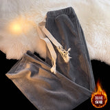 Spring Autumn New Men's Corduroy Warm Casual Pants Classic Style Business Fashion Elasticity Slim Trousers Male Brand