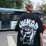 Harajuku Oversized High Street T-shirt Short-sleeve Man T shirt Funny Anime Tops Summer Clothing Hip Hop Male New Tee Shirts