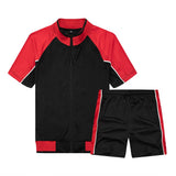 Suit Summer Track Men Fashion Leisure brand Men's Set Tracksuit Sportswear Male Sweatsuit Short Sleeves T shirt 2 piece set 4XL