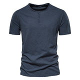 Foesce New Fashion Basic T Shirt Man Casual T-shirts Brand 100% Cotton Summer Top Men Soft Short Sleeve T Shirt Tees Blouses Shirt