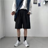 Foesce Shorts Men Casual Designer Gentle Streetwaer Teens Student Retro Japanese Stylish Trousers Summer Preppy Cool Hip Hop Pure Color