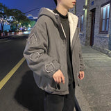Winter cashmere jacket men thick warm long-sleeved denim cotton cloth casual cloth winter clothing