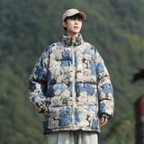 Winter Down Jacket Men Fashion Cotton Coat Padded Warm Parka Coat Neutral Casual Windproof Hip Hop Male Jacket Plus size 5xl