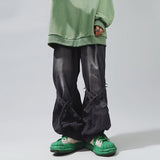 Punk Bell Bottom Jeans Men Hip Hop Denim Trousers Male Oversize Flare Pants Y2K Japanese Streetwear Rivet Vintage Loose