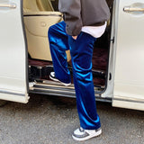 Men Velvet Thicken Loose Casual Vintage Korean Fashion Straight Pant Man Women Streetwear Hip Hop Trousers Autumn Winter Pants