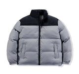 Winter jacket men's parka thickened warm jacket men's stand collar jacket solid color parka women's fashion new style