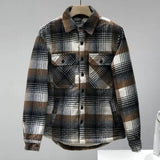 Foesce Plaid Jacket Men Autumn Winter New Casual Fleece Warm Shirt Coats Male Regular Outerwear Coats