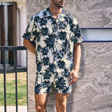 Vintage Graphic Printed Short Sleeve Beach Clothes Mens Shirt 2023 Spring Summer Casual Loose Buttoned Lapel Men Shirt Cardigans