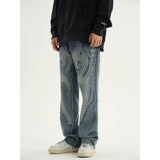 Jeans Men Hip Hop Retro Denim Pants New Harajuku Fashion Casual Punk Y2k Oversized Loose Straight Male Trousers Streetwear