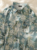 Hawaiian Casual Flower Shirt Men's Short-sleeved Summer Trend Loose Shirt Oversize Couple High Street Button-up Blouse