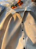 Foesce Japan Thickened Warm  Collar Shirt Trendy Men Autumn Winter Retro Jacket Hong Kong Style Oversize Warm Blouse Top