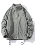 Fall/winter Stand-up Collar Sweatshirt Men Loose Velvet Jacket Lover Fashion Half Zipper Pullover Pollock Fleece Jacket