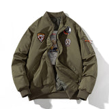 Winter Pilot Jackets Men Military Bomber Jacket Badge Embriodery Basketball Coat Hooded Parkas Male Fashion Autumn Black Brown