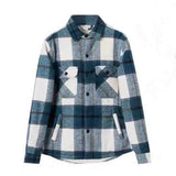 Foesce Plaid Jacket Men Autumn Winter New Casual Fleece Warm Shirt Coats Male Regular Outerwear Coats