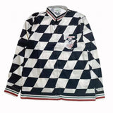 Foesce Silk Shirt Style Formula Racing Driver Gradient Landscape Silk Long Sleeve Shirt S-XL