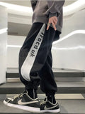 Foesce High Street Pants Men's Spring Autumn Large Size Sweatpants Hong Kong Style Trendy Casual Trendy Cityboy Kpop Trousers