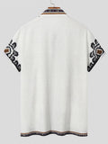 Men Casual Shirt Printing Lapel Button Short Sleeve Summer Men Clothing Vacation Vintage Streetwear Camisas S-5XL 7