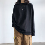 Embroidery Animal Rabbit Sweater Preppy POLO Collar Shirt Pullover Thicken Winter Y2K Tops Harajuku Red Green Kawaii Clothes
