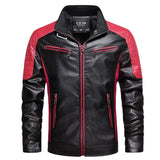Foesce New Men PU Motorcycle Jackets Mens Fashion Strong Outdoor Warm Coat Autunm Outwear Casual Jacket Men
