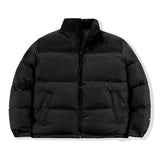 Winter jacket men's parka thickened warm jacket men's stand collar jacket solid color parka women's fashion new style
