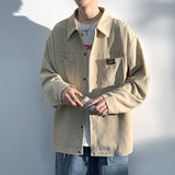 Men's Plaid Long Sleeve Shirts Art Style Autumn Korean Shirt Woman Fashion Trend Casual Oversize Shirt Quality Clothing New