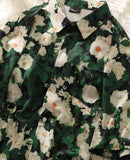 Hawaiian Casual Flower Shirt Men's Short-sleeved Summer Trend Loose Shirt Oversize Couple High Street Button-up Blouse