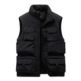Foesce Men Winter Sleeveless Jacket Men New Keep Warm Fleece Fishing Jacket Slim Fit Windbreaker Fashion Cargo Jacket For Men