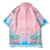 Foesce  New Fashion Leisure Retro Loose Harajuku Short Sleeve Blouse Tops Men Summer  Hot Selling Japanese T-Shirt For Men Women