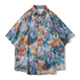 Fashion Leisure Blooming Flowers Short Sleeve Blouse Tops Men Summer Hot Selling Angel Print T-Shirt For Men Women