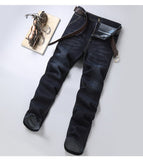 Men Jeans Wide-leg Straight Jeans Hole Ripped Streetwear All-match Denim Trousers Mens Loose Casual Fashion Harajuku Pants