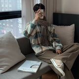Winter Thicken Hoodie Men Warm Fashion Casual Plush Sweatshirt Men Korean Loose Thick Plaid Pullover Hoodie Mens Hoody M-2XL
