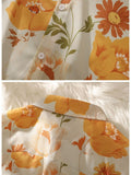 Hawaiian Casual Flower Shirt Men's Short-sleeved Summer Trend Loose Shirt Oversize Couple High Street Button-up Blouse