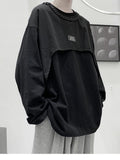 Long-sleeved T-shirt Men's Spring Autumn Hong Kong Style Trend High-end O-neck Sweater Men Women Harajuku Casual Bottoming Shirt