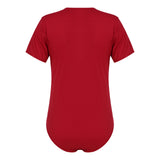 Mens Adults Press Crotch T-shirt Bodysuit One Piece Lingerie Adult Babies Diaper Lovers Pajamas Round Neck Short Sleeves Romper