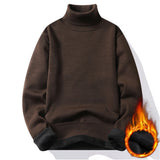 Autumn Winter Men's Turtleneck Sweater Men's Knitting Pullovers Rollneck Knitted Sweater Warm Men Jumper Slim Fit Casual Sweater