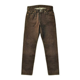 Men Jeans Brown Jeans Men Jeans Trousers  Selvedge Denim Jeans for Men Taper Fit Mens Jeans vintage