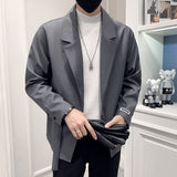 Men Spring High Quality Business Suit/Male Slim Fit Leisure Blazers Man Fashion Solid Color Suit Jackets Hombre Tuxedo 3XL