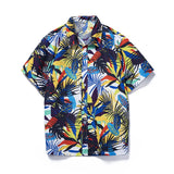 Vintage Graphic Printed Short Sleeve Beach Clothes Mens Shirt 2023 Spring Summer Casual Loose Buttoned Lapel Men Shirt Cardigans