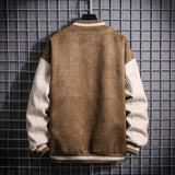 Youth Trend College Wear Autumn Hip Hop Casual Baseball Coat Slim Fit Unisex Baseball Uniform Bomber Jackets For Men's