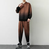 Hip Hop Tracksuit Men 2 Piece Set Men Fashion Clothing Jogging Suit Men Streetwear Gradient Long Sleeve Running Clothes Outfits