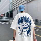 Harajuku Oversized High Street T-shirt Short-sleeve Man T shirt Funny Anime Tops Summer Clothing Hip Hop Male New Tee Shirts